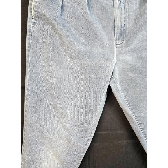 NOS Vintage 90s Streetwear Mens 34x30 Pleated Acid Wash Tapered Leg Denim Jeans - Picture 2 of 12